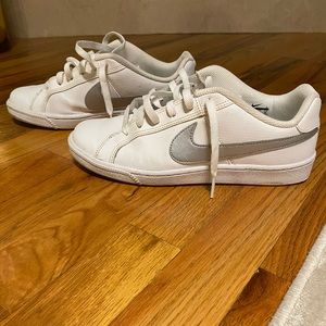 Nike white Air Force One-like shoes size 8